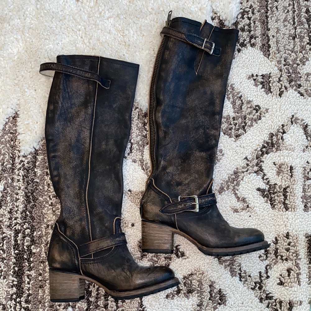 Freebird knee high leather boots